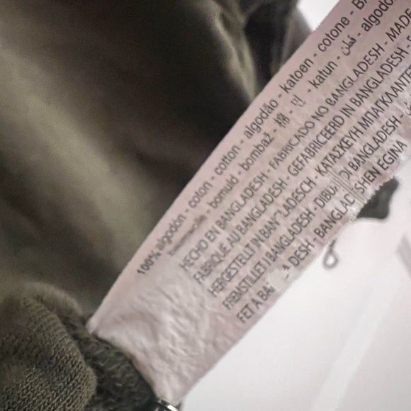 Zara Dark Green Cropped Sweatshirt - Picture 6 of 6